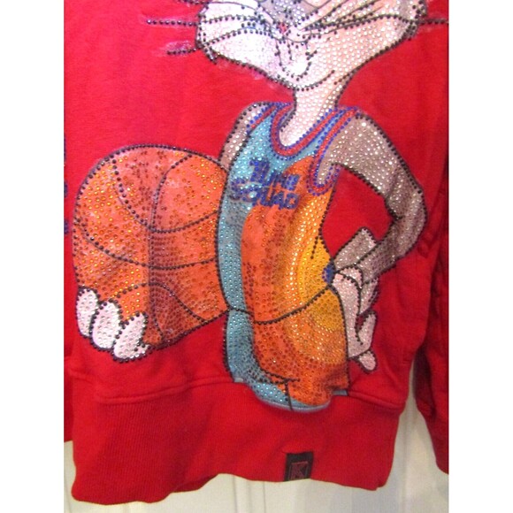 De.Kryptic Space Jam Sweatshirt Bugz Tune Squad Rhinetone Hoodie Sz 2XL - Picture 7 of 10